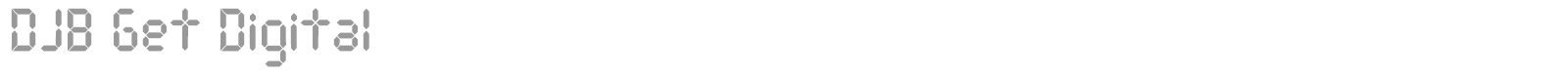 DJB Get Digital font preview